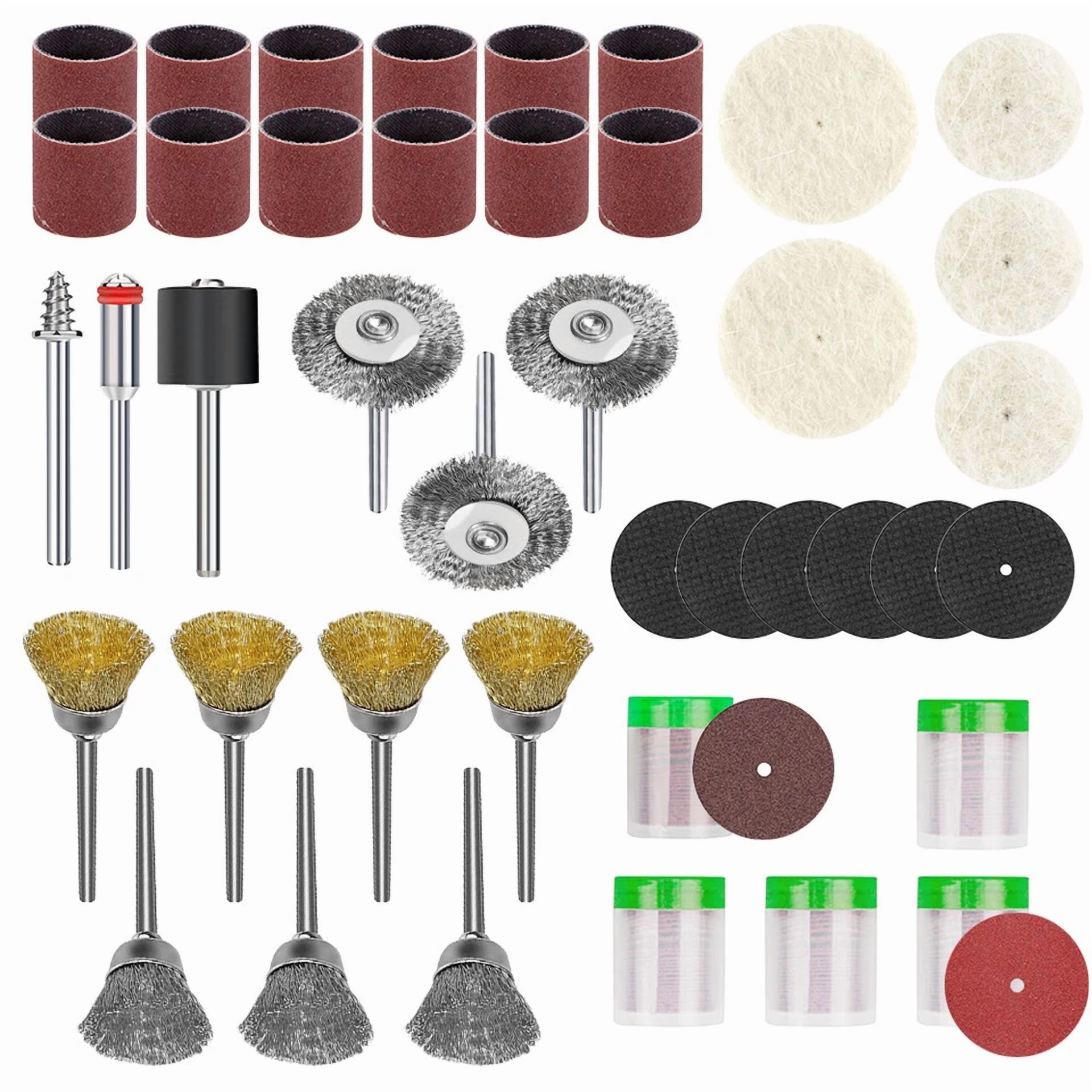 186Pcs Grinding Sanding Polishing Set Rotary Tool Accessories Kit For Dremel