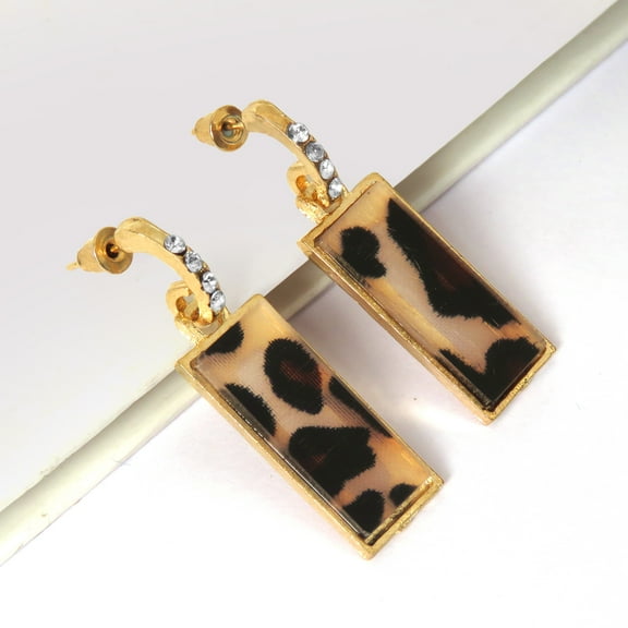 Women Tortoise Shell Resin Bar Earrings Dangle Drop Fashion Earrings for Women Gifts for Her Online