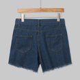 thumbnail image 6 of Women Jean Shorts Clearance Ripped Frayed Blue Jean Shorts for Women Raw Hem Cut Off Plus Size Denim Shorts for Women Sale Today's, 6 of 7