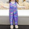 thumbnail image 2 of Agkizg Boys and Girls Winter Warm Jumpsuit,Kids Wide Leg Overalls,Kids Pants for Boys Girls 1-5 Years Winter Fall Sleeveless Wash-Down Cottons Thick Overalls Jumpsuit Outer Wear Pants, 2 of 4