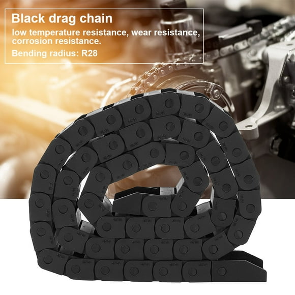 1 Meter R18 Black Nylon Cable Drag Chain Wire Carrier For 3D Printer CNC Machine 10x20mm With Heavy Load,Fast Moving Speed,Widely In 3D Printers, CNC Machine Tools