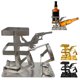 thumbnail image 1 of Soporte para calaveras metálicas y botellas de vino | Decoración de barra esqueleto steampunk | Expositor para Portacervezas de Whisky | Organizador divertido de bebidas para una fiesta en la cocina, 1 of 7