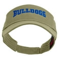 thumbnail image 5 of Football Bulldog Logo Embroidered Cotton Twill Sun Visor - Khaki OSFM, 5 of 5
