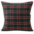 thumbnail image 2 of Christmas Plaid Throw Pillow with Insert, Tartan Decorative Cushion for Sofa, Couch and Holiday Home Decor, 2 of 6
