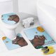 thumbnail image 4 of Gruffalo-theme 4-Piece Shower Curtain Set with Rugs, Waterproof Bathroom Decor Set Includes Bath Mat, U-Shaped Rug, Toilet Lid Cover and Curtain with Hooks, 4 of 6