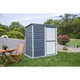 thumbnail image 6 of Arrow Shed-in-a-Box® 6 x 4 x 6 ft Charcoal Steel Storage Shed, 6 of 12
