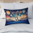 thumbnail image 4 of Happy New Year with Alaskan Malamute Fireworks Holiday Xmas Winter 2025 Quilt Pillowcase Alaska Mal Dog Lovers Gifts Throw Pillow Cover Bed Home Decor - 00025, 4 of 5