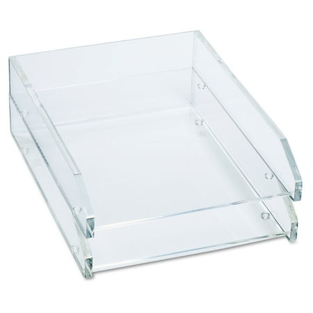 UPC: 0750333510157 | Kantek Clear Acrylic Double Letter Holding Tray  Two Tier  4.75-inch x 14-inch x 10.5-inch per tray