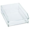 Kantek Clear Acrylic Double Letter Holding Tray, Two Tier, 4.75-inch x 14-inch x 10.5-inch per tray