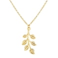 thumbnail image 1 of Collier Long Pendentif Feuille Rétro Simple Tempérament Tendance Chaîne de Clavicule, 1 of 9