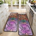thumbnail image 4 of Kitchen Rugs Sets Of 2,Multicolor Paisley and Floral Pattern Anti Fatigue Kitchen Mat Rugs Non Slip Washable,Decorative Kitchen Floor Mats for Kitchen,Sink,Laundry,17"x47"+17"x47", 4 of 5