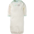 thumbnail image 3 of Gerber Baby Boy or Girl Gender Neutral Long Sleeve Gowns, 4-Pack, Preemie - 0/6 Months, 3 of 6
