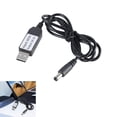 thumbnail image 2 of USB Male to 5.5x2.1mm Male Charging Cable Power Supply Adapter Cord Conversion Wire for 3V Devices 100cm Length, 2 of 7