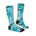 thumbnail image 4 of Lsque Shark Wearing Sunglasses Printed Crew Socks Men's Women's LightWeight Thin Casual Calf Socks ,Knee High Socks,Cotton Socks, 4 of 9