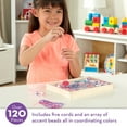 thumbnail image 3 of Melissa & Doug Created by Me! Heart Beads Wooden Bead Kit, 120+ Beads and 5 Cords for Jewelry-Making, 3 of 10