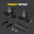 thumbnail image 5 of BUNKER INDUST Farm Jack Mount for Roof Rack, 2 Pcs High Lift Jack Mounting Brackets Works with M6/M8 Slots and Most Standard Farm Jacks, 5 of 8