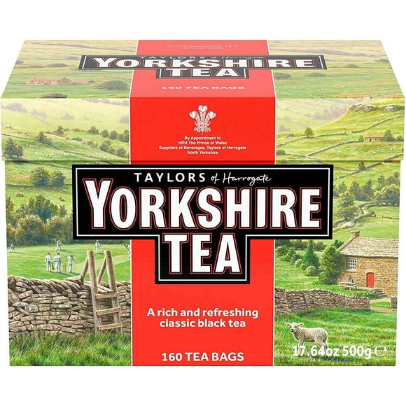 Taylors of Harrogate Yorkshire Tea Sachets de Thé, Thé Noir, 160 Unités