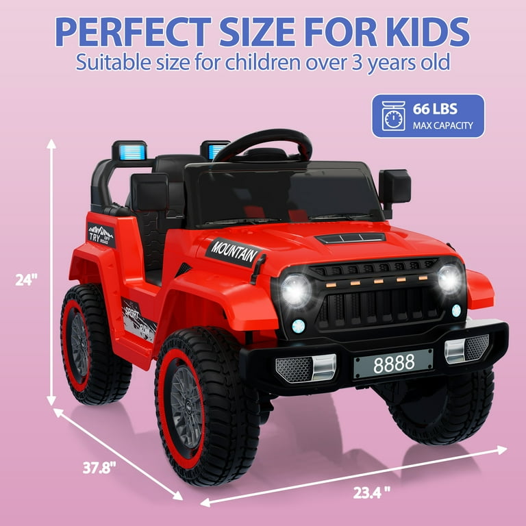 Motorized jeep for store 6 year old