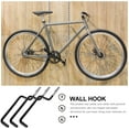thumbnail image 3 of OUNONA 6Pcs Black Metal Storage Hooks Wall Mounted Ski and Snowboard Rack Multi Purpose Hangers, 3 of 7