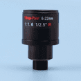 thumbnail image 2 of 3X CCTV Lens 1/2.5 Inch 6-22mm 5MP M12 Mount Varifocal Lens F1.6 for 4MP/5MP CMOS/CCD Sensor Security IP/AHD Camera, 2 of 5