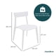 thumbnail image 4 of CONJUNTO DE EXTERIOR MESA LODI NEGRO Y SET DE 4 SILLAS BRIANZA BLANCO, 4 of 7