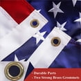 thumbnail image 2 of G128 - Heavy Duty 3x5 ft Deluxe Flag, Embroidered American flag, Sewn Stripes, Brass Grommets, 2 of 8