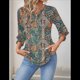 thumbnail image 5 of Blusas de Moda para Mujer 2025, Blusas Informales de Negocios con Mangas 3/4, Camisetas de Verano. Verde Bohemio L, 5 of 9