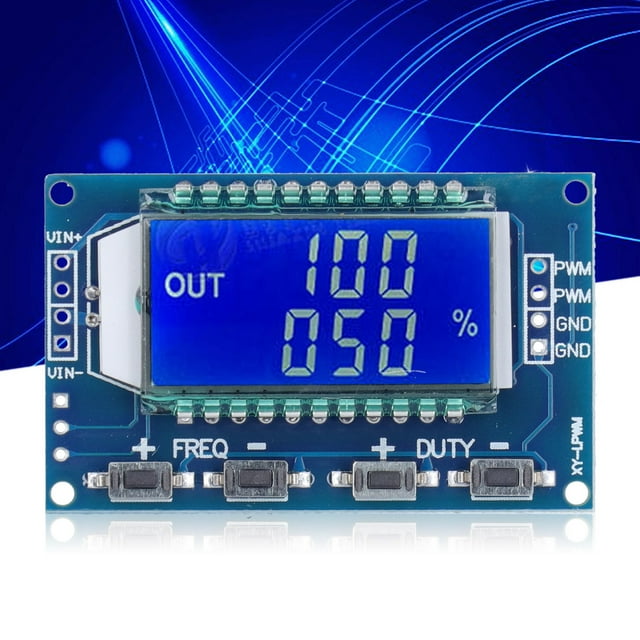PWM Generator, XY-LPWM Serial Duty Cycle Module LCD Display 3.3~30V For Experimental Development For Motor Control Driver