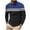 Blue, variant on Mens Shirts Under $10 Mens Striped Quarter Zip Golf Shirts Color Block Lapel Collar Dress Shirt Work Business Top for Boyfriend Husband 5XL