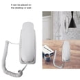 thumbnail image 4 of Extensión de teléfono fijo de pared sin identificador de llamadas Teléfono residencial para hotel familiar (blanco), 4 of 11