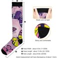 thumbnail image 3 of Coolnut Butterfly Compression Socks for Men & Women 1 Pack, Knee High Stockings for Running, Sport, Hiking & Travel, 3 of 6