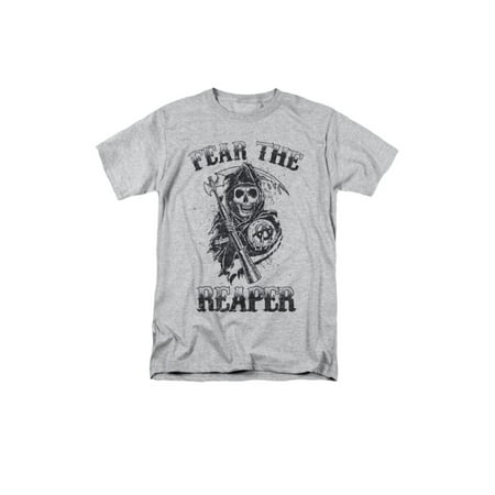 Sons Of Anarchy TV Series Distressed Fear The Reaper Logo Adult T-Shirt