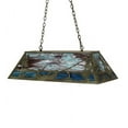 thumbnail image 3 of Meyda 196601 42 in. Trout & Fisherman Oblong Pendant - Weathered Brass, 3 of 4