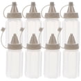 thumbnail image 3 of BRIGHTFUFU 8pcs Botellas exprimidas de la ensalada de plástico Botellas de aderezo de la cocina Gadgets, 3 of 7