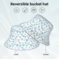 thumbnail image 2 of Sikiie Hand Drawn Turtle Reflective Double-Sided Bucket Hat, Sun Hat, for Gardening, Beaching, Camping, Hiking, Fishing, 2 of 6