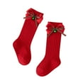 thumbnail image 2 of NAISIBABY Boys Girls Christmas Socks, Soft Breathable Cotton Stretch Kids Funny Festival Socking Red 2T, 2 of 4