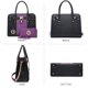 thumbnail image 4 of Bolso de mano Dasein de piel vegana bicolor para mujer, 4 of 6