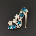 thumbnail image 2 of Shuiniba Broche con forma de zapatos de tacón alto para mujer, broche creado para novias, tamaño 4,2 × 3,9 cm, 2 of 5