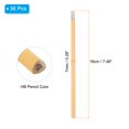 thumbnail image 2 of Unique Bargains Round Pencils, 36 Pack Triangle HB Graphite Pencil with Eraser, Orange, 2 of 6