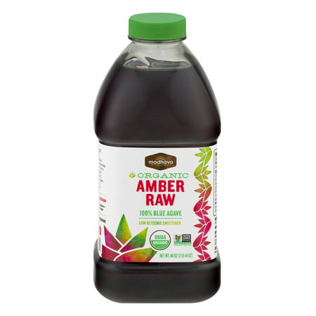 Madhava Organic Amber Raw Blue Agave, 46.0 OZ (Best Agave Nectar Brand)