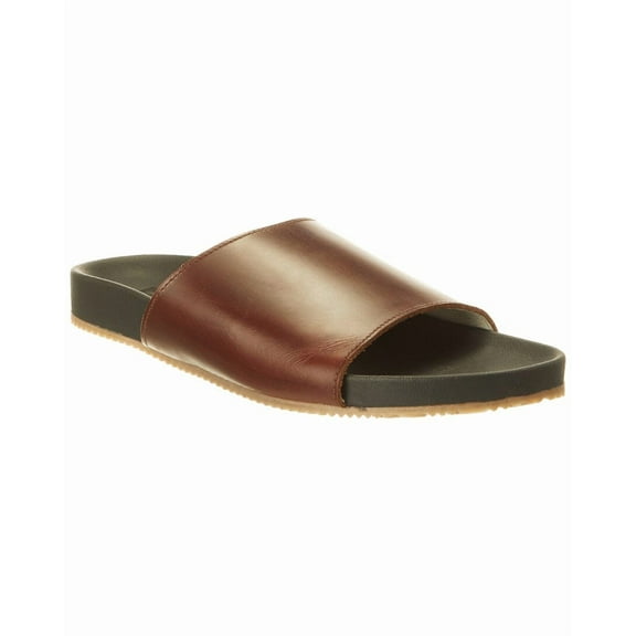 M by Bruno Magli Arthur Leather Slide, 9.5, Brown