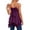 Purple, variant on Tank Tops for Women Summer V Neck Cami Tops 2026 Sleeveless Ruffle Hem Shirt Chiffon Flowy Camisole Blouses