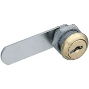 National Hardware N239-152 Drawer And Door Utility Lock Brass 1/4 Inch Thick Keyed Alike