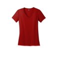 thumbnail image 5 of District Made Women's Short sleeve Cotton V-Neck T Shirts DM1170L, 5 of 6