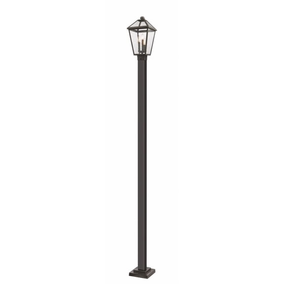 3 Light Outdoor Post Mount Lantern In Traditional Style 10 Inches Wide By 114 Inches High-Oil Rubbed Bronze Finish Z-Lite 579Phbs-536P-Orb