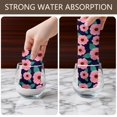 thumbnail image 6 of 6 Pcs Pioneer Flower Floral Print Pattern Kitchen Towels, Funny Microfiber Dish Towel Set, 18" X 26" Tea Towels, 6 of 6