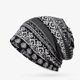 thumbnail image 1 of Gorro tipo jersey de primavera, otoño e invierno, para mujer, con forma de luna, babero, estilo étnico de doble propósito, con cintas cálidas de terciopelo, bolso para mujer, tocado, 1 of 6