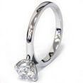 thumbnail image 3 of Pompeii 1ct Lab Grown Diamond Solitaire Engagement Ring 14k White Gold (,), 3 of 4