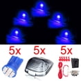 thumbnail image 2 of Scitoo 5pcs Smoke Roof Running Light Cab Marker Cover Top Lamp Lens + free Blue 8-3020-SMD LED + Wiring pack T10 W5W 168 921 Fit 1999-2015 For Ford F-250 F-350 F-450 F-550 Super Duty, 2 of 5