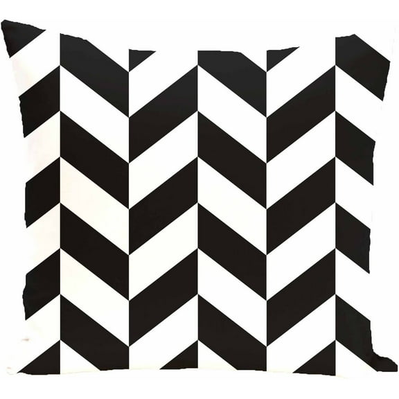 Simply Daisy 16" x 16" Zigzag Jag Geometric Print Pillow